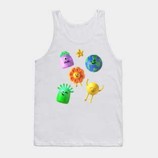 CUTE 3D PRINT Tank Top